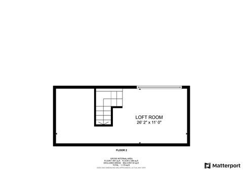 floor plan of the loft